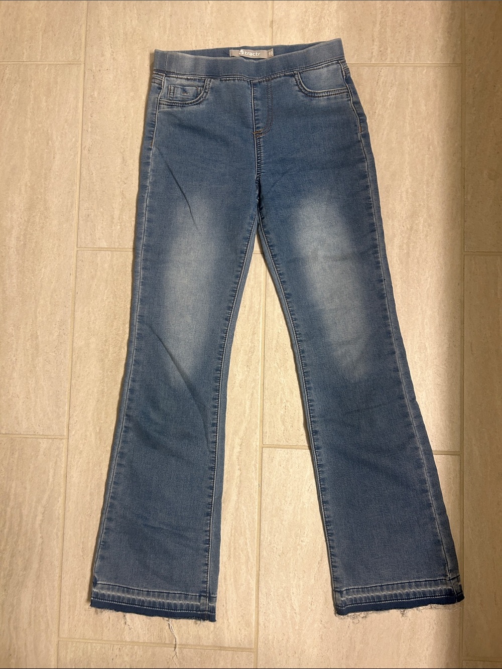 Tractr Faded Blue Flare Jeans
